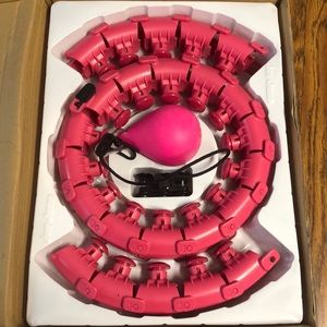 Pink weighted hula hoop